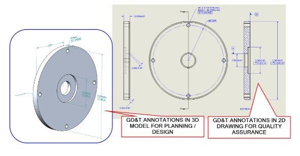 Metal stamping drawing with tolerances
