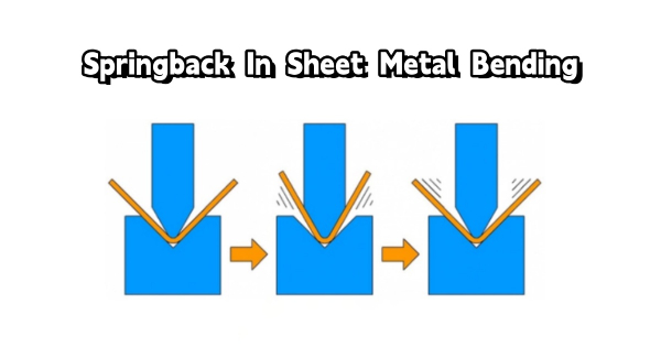 Metal stamping springback effect